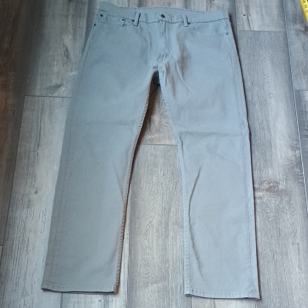 Levi's Men's Light Gray Straight Jeans 36X32